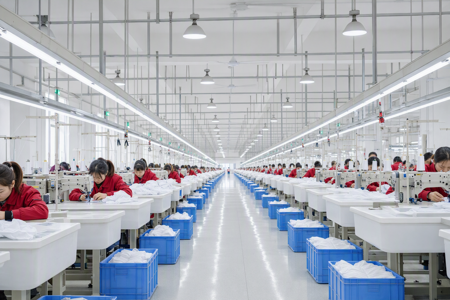 Production team at the Huai'an factory