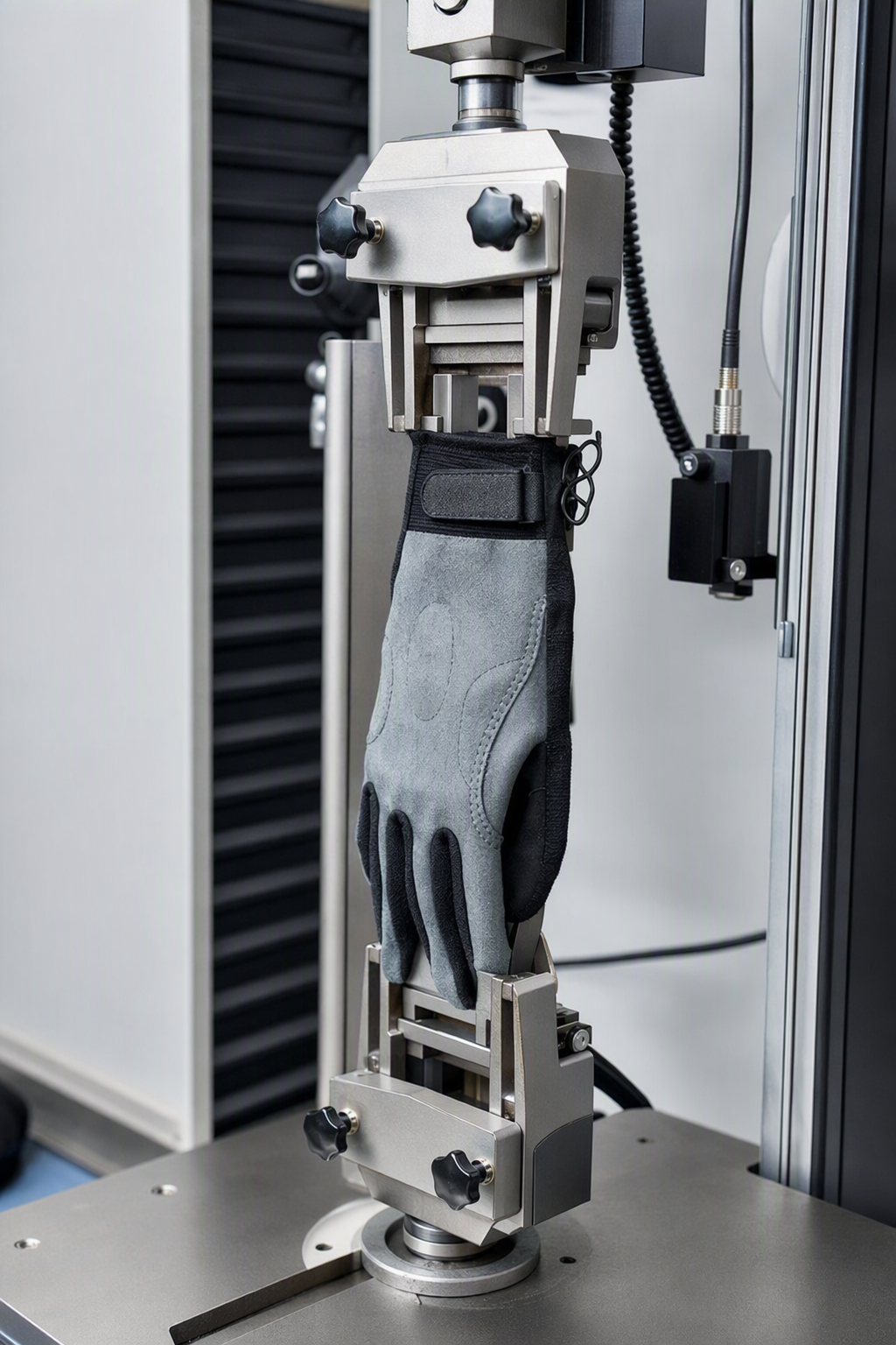 Glove standards testing in the lab