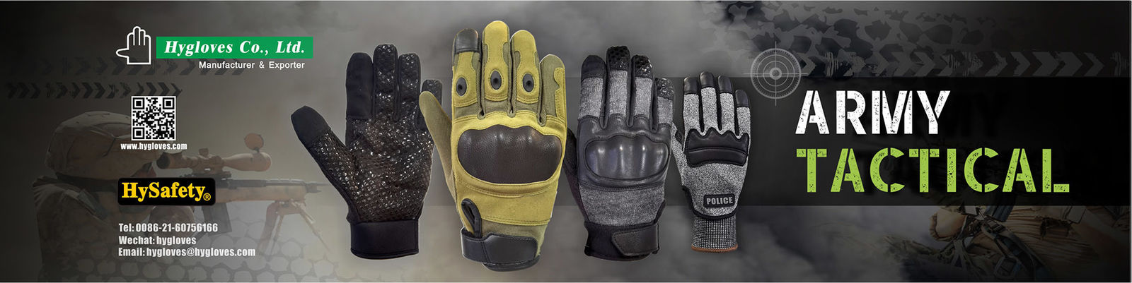 HySafety army and tactical gloves